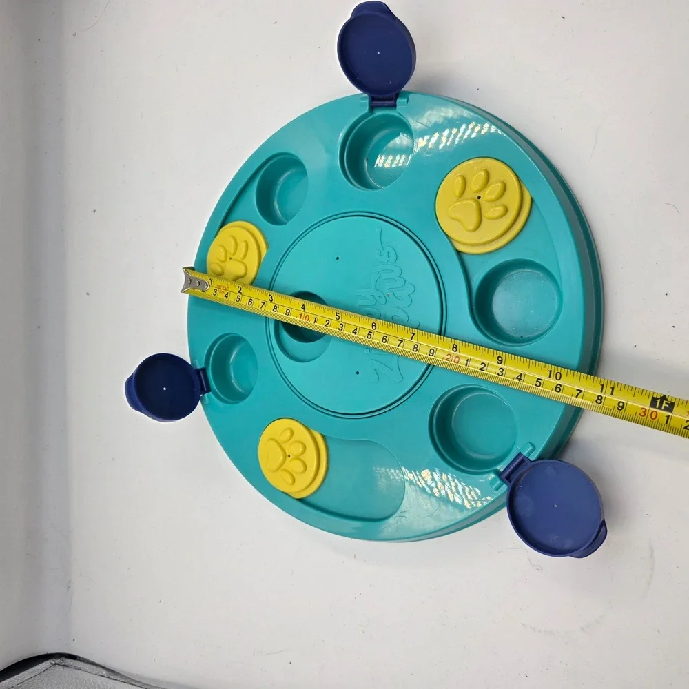 ZippyPaws‎ SmartyPaws Puzzler Teal Interactive Dog Toy Game Slow Feeder L3